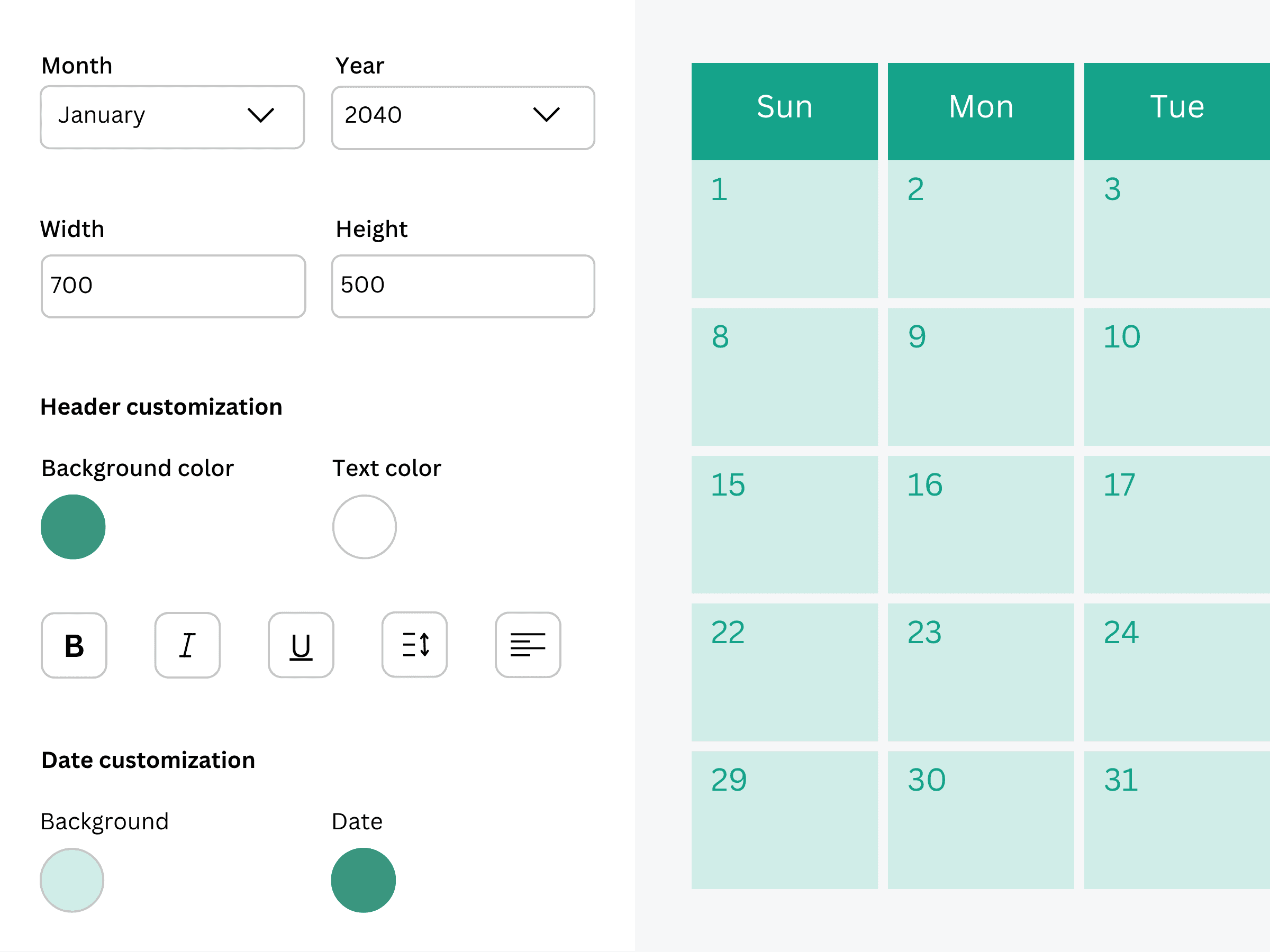 Larawan 1 ni Calendar Builder